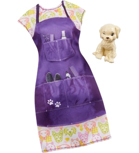 Barbie Giyim - Kariyer Kıyafet Doll, Köpek Ile Evcil Hayvan Bakımı (Çok Renkli)
