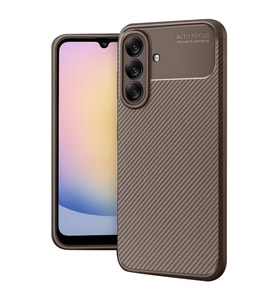Samsung Galaxy A17 5g Auto Focus Karbon Kapak - Kahverengi