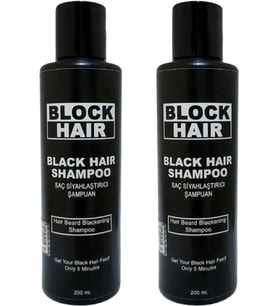 Saçları Siyahlaştıran Block Hair Şampuan 200ML x 2 Adet