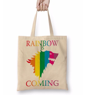 Rainbow Coming Got Bez Çanta Uzun Saplı
