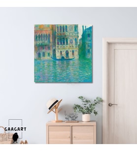 Kare Kanvas Tablo Ünlü Eserler Claude Monet Venice Palazzo Dario 1908