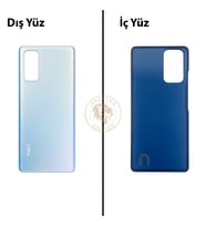 Xiaomi Redmi Note 10 Pro Buz Mavisi Arka Pil Kapağı Batarya Kapağı Lazer Kesim Back Cover