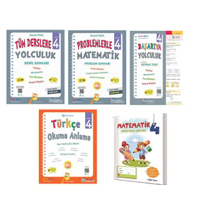Üçgen 4.Sınıf 5 li Kitap Seti (Beyaz)