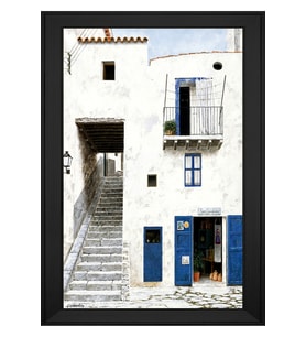 Manzara Temalı Kanvas Tablo 50 x 70 cm Siyah Çerçeve
