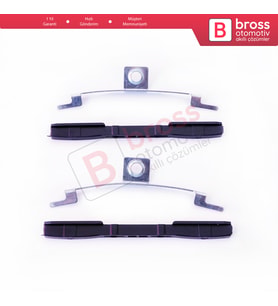 VW Bora Jetta Golf 4 5 Passat B5 B6 Audi A3 A4 A6 Leon 1999-2013 İçin 2 Set Sunroof Perde Ray Klipsi