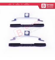 VW Bora Jetta Golf 4 5 Passat B5 B6 Audi A3 A4 A6 Leon 1999-2013 İçin 2 Set Sunroof Perde Ray Klipsi