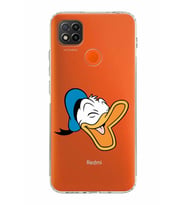 Xiaomi Redmi 9C  Kamera Korumalı Kapak Donald Duck Tasarımlı Şeffaf  Kılıf