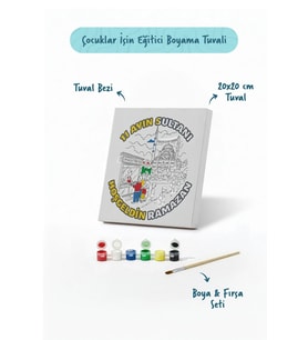 Ramazan Eğitici Boyama Seti Mahallede Ramazan Coşkusu (Şövalesiz)