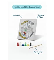 Ramazan Eğitici Boyama Seti Mahallede Ramazan Coşkusu (Şövalesiz)