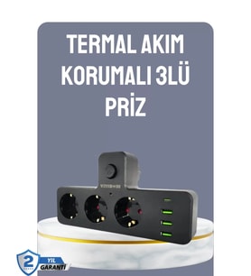 Anahtarlı Çoklu Priz 3 Usb 1 Type-c Hızlı Şarj Destekli