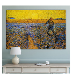 Vincent Van Gogh Tohum Eken  Kanvas Tablo (8 Farklı Ölçü)