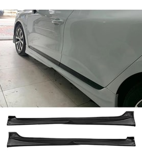 Renault Clio 5 Custom Yan Marşpiyel Seti Mat Siyah Plastik 2 Adet 2020 2021 2022 2023 2024