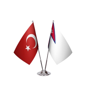 Nepal İkili Masa Bayrağı