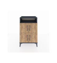 Hyperion Komodin 2 Raflı 4 Kapaklı 60x44x96 Antrasit-Çam