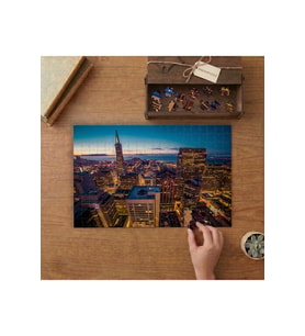 San Francisco Şehir Manzarası Tasarımı 240 parça Ahşap Puzzle Ahşap Kutuda MP00224