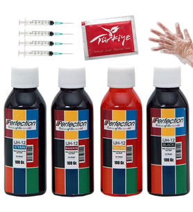Perfection Canon TR7550 / TS8150 / TS8350 / Yazıcı Uyumlu Kartuş Dolum Seti 4 x 100 ML (STD)