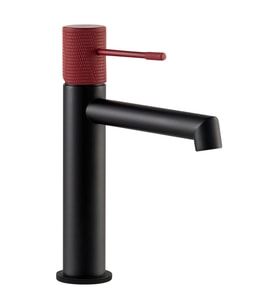 FM-2118 Siyah & Kırmızı Lavabo Bataryası