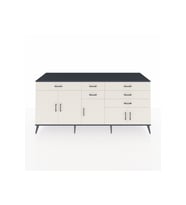 Kronos Konsol 3 Raflı 6 Çekmeceli 5 Kapaklı 220x59x99 Antrasit-Aytaşı/Aytaşı