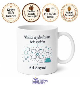 Kişiye Özel Laboratuvar Molası Kupa Bardak Bilim İnsanı Hediye