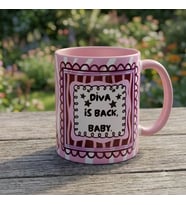 Diva is Back Baby Özel Tasarım Renkli Porselen Kupa