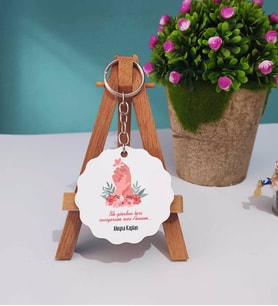 Anneler Günü Hediyesi Anneye Hediye - 5 - Ahşap Anahtarlık