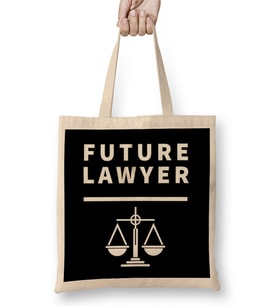 Funny Lawyer Gift Law School Graduation New Attorney Bez Çanta Uzun Saplı