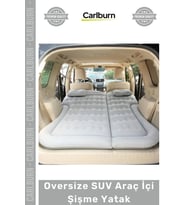 #Yatak Konforlu Kamp Karavan Ortopedik Kadife Oversize SUV Araç İçi Şişme Yatak 175x135x15 cm