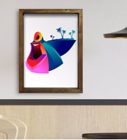 BK Gift Cafe & Bar & Restaurant Konseptli Doğal Masif Ahşap Çerçeveli Tablo 45x65cm-17