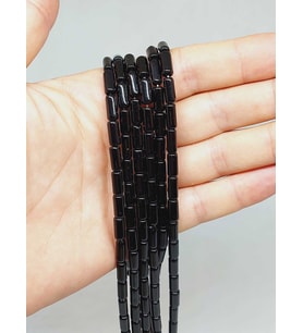Oniks Taşı Kapsül Kesim 4.5x10mm Parlak Dizi (52944)