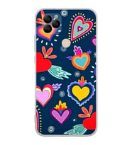 PrintiFy General Mobile GM22 ile Uyumlu Retro Color 3  Kamera Korumalı Şeffaf  Kılıf