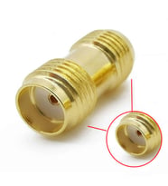 SMA Dişi to SMA Dişi Adaptör Soket Altın Kaplama Soket 0-6GHz RF Wi-Fi Anten FPV LoraRouter Koaksi