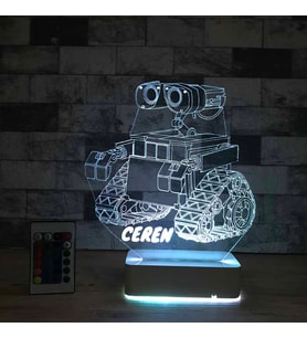 WALL-E 16 Renk Masa Lambası