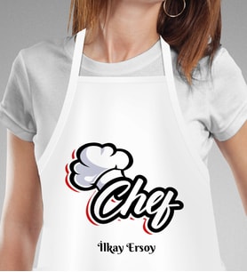 Kişiye Özel Aşçı- Chef Temalı Mutfak Önlüğü
