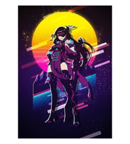 Beidou - Genshin Impact 80s Retro Tablo Ahşap Poster Dekoratif