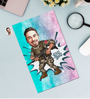 Kişiye Özel 240 Parça Asker Temalı Karikatürlü Puzzle