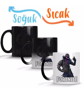 Fortnite Raven Skin Sihirli Kupa Bardak Porselen