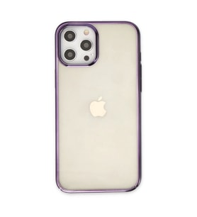 Apple İphone 12 Pro Max Kılıf Element Silikon - Mor