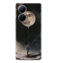 Vivo V29 Lite Kılıf Desenli Silikon Moon Baloon 1368