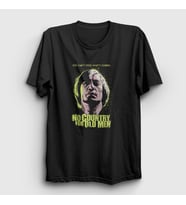 Presmono Unisex Siyah Anton Film No Country For Old Men T-Shirt 247695tt