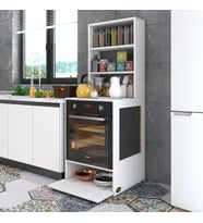 Kenzlife ankastre fırın dolabı hümeyra byz 165*60*56 mutfak kapaklı