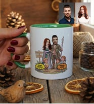 Kişiye Özel Karikatürlü Orta Dünya Sevgililer Kupa Bardak Sevgililer Günü Hediyesi