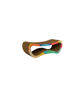Karton Kedi Tırmalama Modern Desenli Large 67x22,5x24 Cm