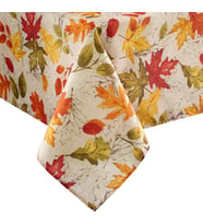 Elrene Home Fashions Sonbahar Yaprakları Sonbahar Baskılı Masa Örtüsü, Resmi veya Günlük Kullanım için Tatil Masa Örtüsü, 152 cm x 259 cm Dikdörtgen/Dikdörtgen
