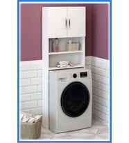 Lange Çamaşır Makinesi Dolabı Beyaz Çok Amaçlı Banyo Dolabı