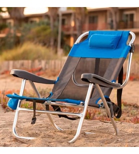 FUNKY CHAIRS Beach Star Light Plaj Şezlong Kamp Sandalye - Blue