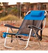 FUNKY CHAIRS Beach Star Light Plaj Şezlong Kamp Sandalye - Blue