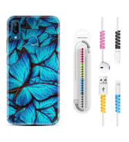 Huawei P20 Lite Mate 10 20 Lite Pro P40 Lite KılıfKablo Koruma Spiral Silikon Owl 1351