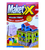 VIP MAKET BOYANABİLİR AHŞAP KONAK 6 RENK AKRİLİK BOYA AHŞAP EĞİTİCİ OYUNCAK AHŞAP BOYAMA AHŞAP KONAK