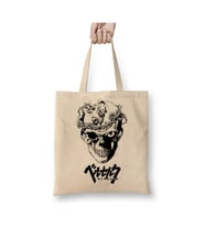 Berserk Skull Kurukafa Anime Beyaz Bez Çanta Uzun Saplı Alışveriş Çantası Plaj Çantası