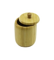 NO-10 AHŞAP - BAMBU ŞEKERLİK KAPAKLI ÇAP: 9CM DERİNLİK: 10.5CM (5680)